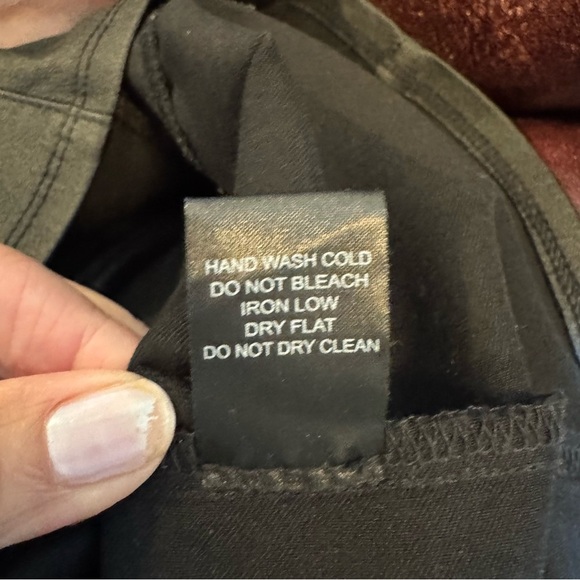 Haute Monde Black Sheer Bubble Sleeve Mini Dress. - Picture 6 of 8